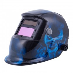 Auto darkening welding helmet - LCD - blue skullHelmets
