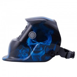 Auto darkening welding helmet - LCD - blue skullHelmets