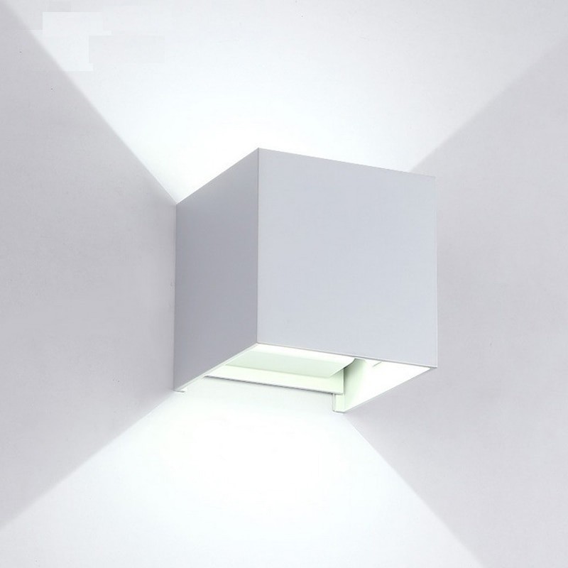 Square LED wall lamp - adjustable - IP65 waterproof - AC85-265V - 6WWall lights
