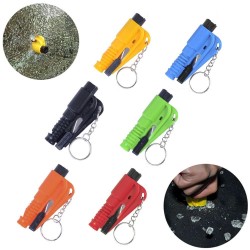 3 in 1 mini safety emergency hammer - seat belt cutter - window breakerKeyrings