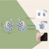Silver earrings with crystal unicornEarrings