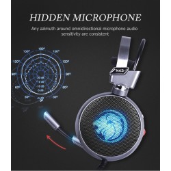 ZOP N43 - gaming headphones - headset with microphone / LED lightsHeadsets