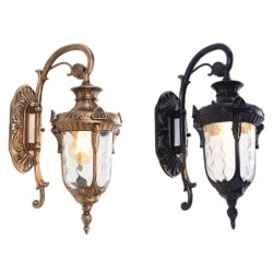 Retro outdoor wall lamp - waterproof - with glass fixture - E27Wall lights