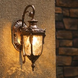 Retro outdoor wall lamp - waterproof - with glass fixture - E27Wall lights