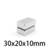 N35 - neodymium magnet - strong rectangular block - 30mm * 20mm * 10mmN35