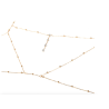 Tassel body chain / necklace - with crystalsNecklaces