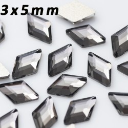 Multicolored crystal rhombus - nail decoration - 20 piecesNail stickers