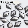 Multicolored crystal rhombus - nail decoration - 20 piecesNail stickers