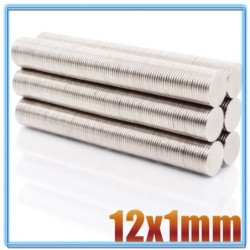 N35 - neodymium magnet - strong round disc - 12mm * 1mmN35