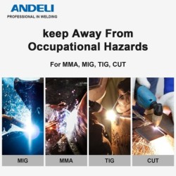 ANDELI - solar auto darkening welding helmet - TIG / MIG / CUT / MMAHelmets