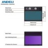 ANDELI - solar auto darkening welding helmet - TIG / MIG / CUT / MMAHelmets