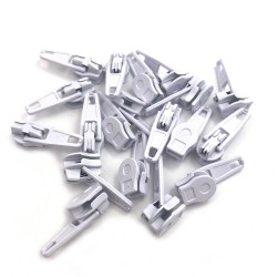 Metal sliders - for nylon zipper - 50 piecesZippers