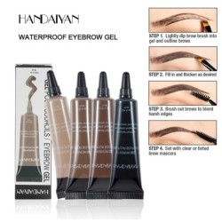 Waterproof eyebrow cream - pigment - with brushMake-Up