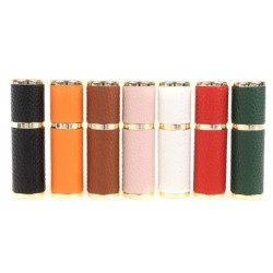 Leather perfume bottle - empty metal container - 5mlPerfumes