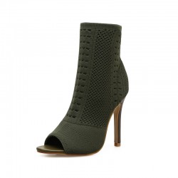 Fashionable peep toe - high heel - ankle boots - pumpsHigh heels
