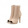 Fashionable peep toe - high heel - ankle boots - pumpsHigh heels