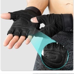 Professional fitness gloves - half-finger - honeycomb designEquipment