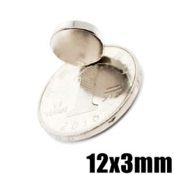 N35 - neodymium magnet - strong round disc - 12mm * 3mmN35