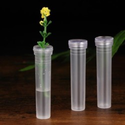 Transparent plastic tubes - mini flower holder - water container - 50 piecesGarden
