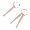 Mini wooden drum sticks - keychainKeyrings