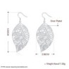 Leaf shaped silver earringsEarrings