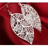 Leaf shaped silver earringsEarrings