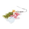 Christmas earrings - enamel snowmen / Christmas treeEarrings