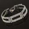 Elegant wide crystal braceletBracelets