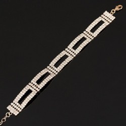 Elegant wide crystal braceletBracelets