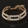 Elegant wide crystal braceletBracelets