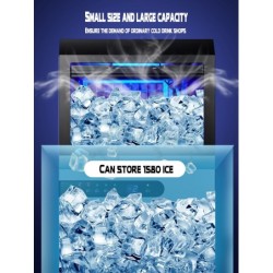 Commercial automatic ice maker - dual purpose - 70 kg / 24 hBar supply