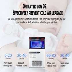 Commercial automatic ice maker - dual purpose - 70 kg / 24 hBar supply