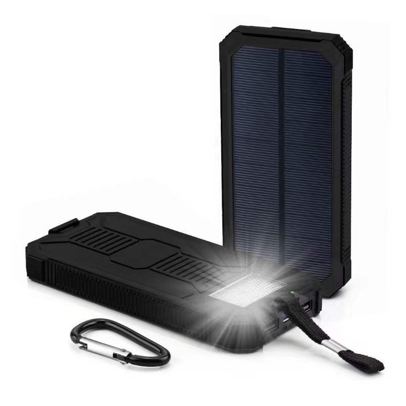 Solar power bank - battery charger - dual USB - waterproof - 20000mAhPower Banks