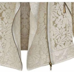 Fashion short lace jacket - with zipperJackets