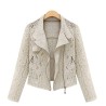 Fashion short lace jacket - with zipperJackets