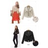 Fashion short lace jacket - with zipperJackets