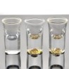 Glass glasses shots - with golden design - lead-free - 10mlBar supply