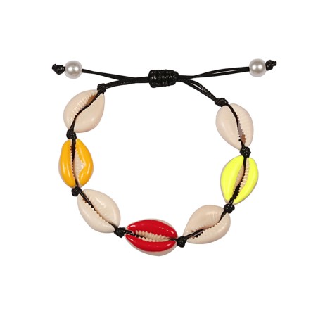 Braided rope bracelet - with seashells - adjustableBracelets
