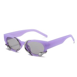 Punk style rectangle sunglasses - with snake decorationSunglasses