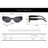 Punk style rectangle sunglasses - with snake decorationSunglasses