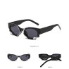 Punk style rectangle sunglasses - with snake decorationSunglasses