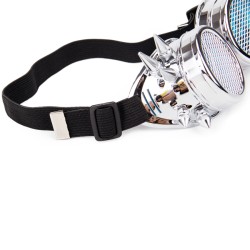 Steampunk / vintage round goggles - removable lenses / metal meshSunglasses
