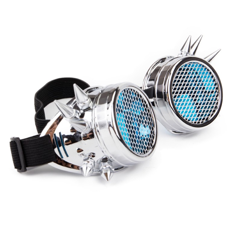 Steampunk / vintage round goggles - removable lenses / metal meshSunglasses