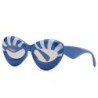 Fashionable sunglasses - striped cat eyesSunglasses