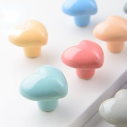 Heart shaped furniture handles - ceramic knobsFurniture