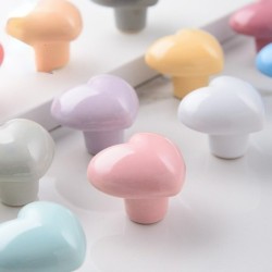 Heart shaped furniture handles - ceramic knobsFurniture