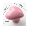 Heart shaped furniture handles - ceramic knobsFurniture