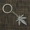Metal keychain with maple leaf pendantKeyrings