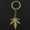 Metal keychain with maple leaf pendantKeyrings