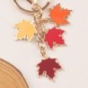 Colorful maple leaves pendant - keychainKeyrings